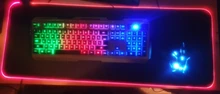 Alfombrilla de ratón RGB para Gaming, alfombra grande XXL Led con retroiluminación para teclado y Escritorio