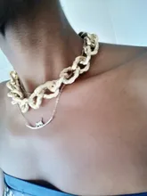 Bracelet Jewelry-Set Necklace Chain Pendant Steampunk Cuban Chunky Women Choker Hip-Hop