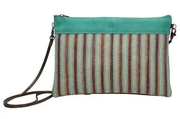 

Fancy shoulder bag, shoulder and hand handle, zipper closure, inner pocket, 28x19x2, Made in Spain (green)