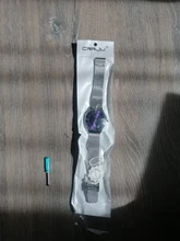 CRRJU-Reloj de pulsera de acero inoxidable para hombre y mujer, nuevo amante, elegante, de cuarzo, resistente al agua, 2021