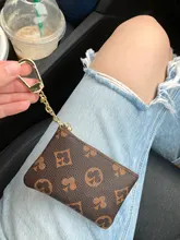 Mini cartera monedero 2021 Marca novedosa clásica cremallera moneda monedero cuero bolsa de cuero bolso de cuero llavero bolso y cartera moneda