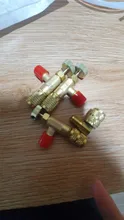 Adaptador a manguera de carga de 5/16 , bomba R410A de latón para Mini aires acondicionados refrigerantes HVAC de 1/4, piezas de herramientas eléctricas R410, HOWHI