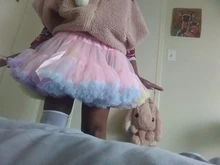 Princess Skirt Clothing Lolita-Petticoat Fluffy Pink Women Chiffon Party Girls Jupes