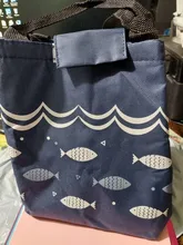 Fiambrera con enfriador de patrón funcional, bolsa de almuerzo de poliéster aislante portátil, bolsos para la comida para mujer y niño