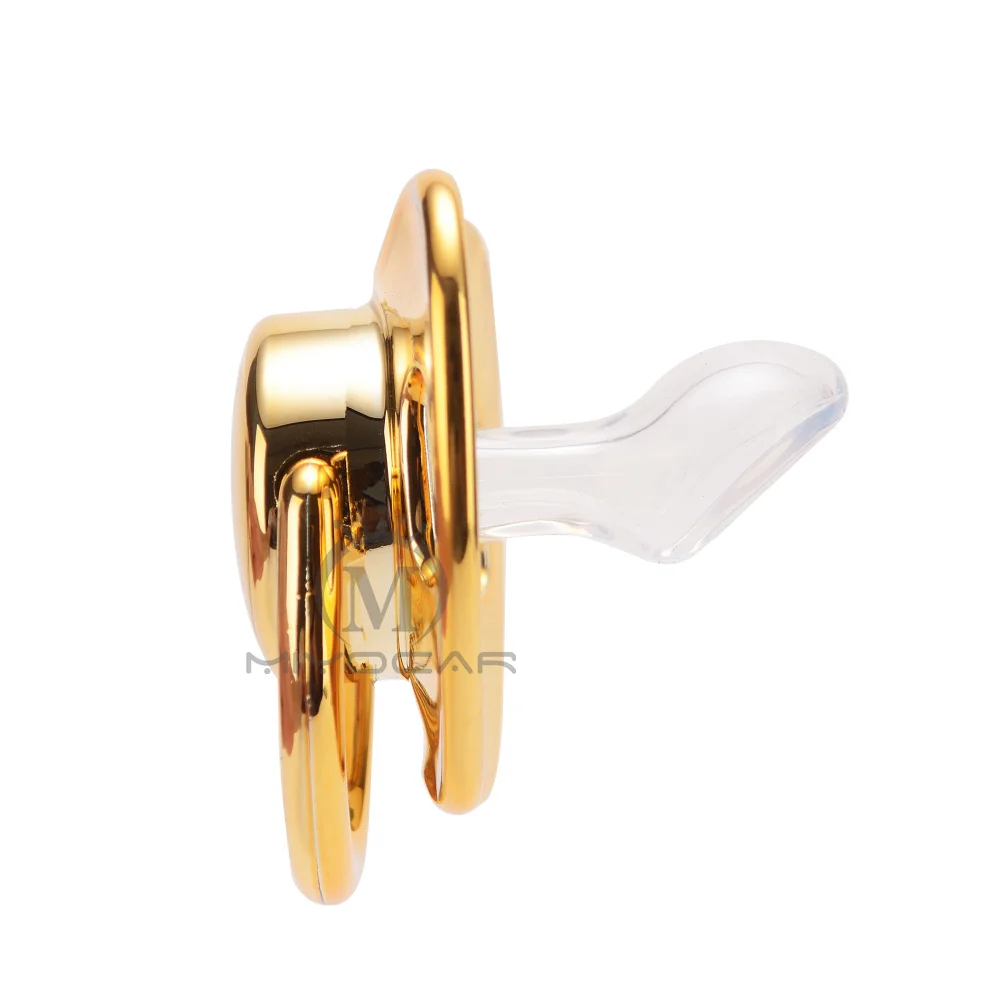 MIYOCAR custom any name can make gold bling Rhinestone pacifier dummy white BPA free dummy bling baby shower gift PW-W