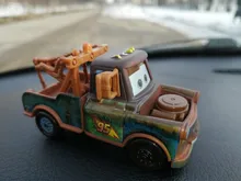 Disney Pixar-Coche de juguete de Metal fundido a presión para niños, coche de juguete de Cars 3, 2, Rayo McQueen, serie Tex Dinoco, 1:55, regalo para niños