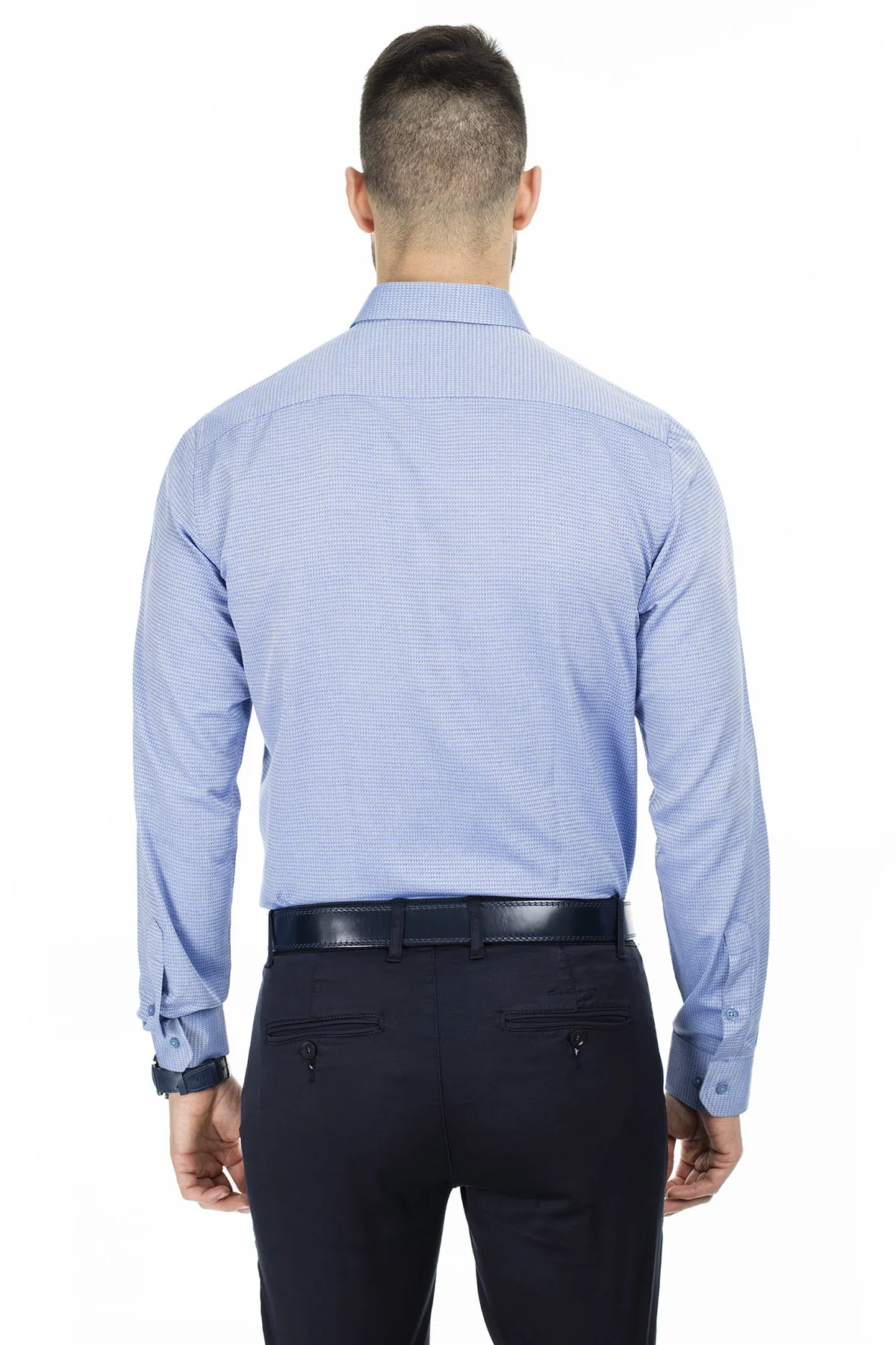 Сабри изготовленный на заказ Slim Fit рубашка с длинными рукавами, мужская рубашка с длинными рукавами, с рисунком 5431635A