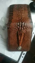 Cartera de piel auténtica para hombre, billetera, billetera, Estilo vintage, Cocodrilo, Alligato, portemonne