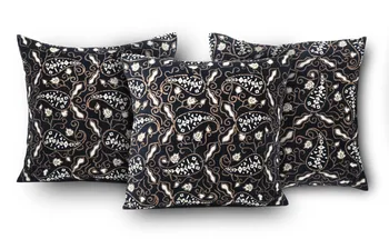 

SET 3 covers cotton black geometric motifs 2 pcs. 50X50 AND 1 UD 40X40