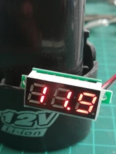 0,28 pulgadas rojo azul Digital Mini pantalla LED módulo DC2.5V-30V DC0-100V del voltímetro del probador de voltaje medidor de contador de Panel de coche de la motocicleta