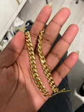 IngeSight.Z-gargantilla gruesa cubana de Color dorado para mujer, Collar Punk, Miami, minimalista, joyería