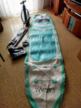 Tabla de surf portátil para adultos, 120x28x4 pulgadas, válvula antifugas, tabla de Paddle, portátil y fácil de almacenar