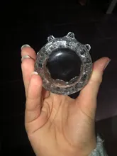 Candle-Holders Cigar-Tray Tobacco Smoking-Accessory Glass Crown Home-Decor Transparent