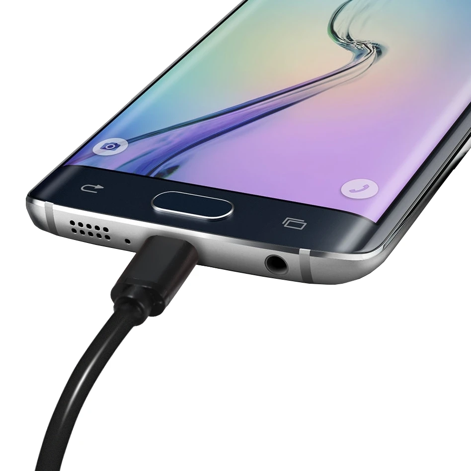 GCR кабель шнур USB micro 5V2.4A кабель для быстрой зарядки смартфон планшет Android 1 М позолоченные контакты