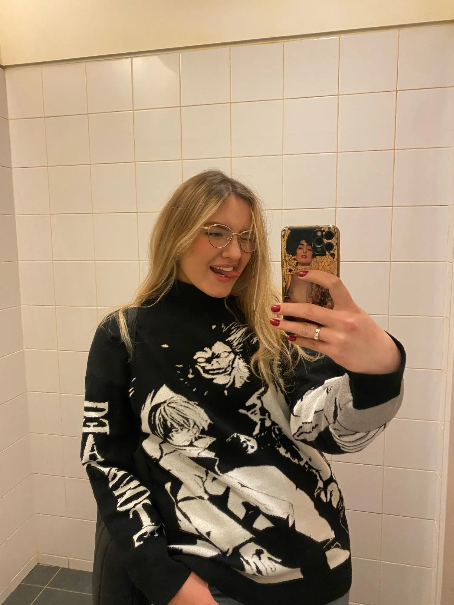 Egirl Eboy Harajuku Sweater Anime Death Note print photo review