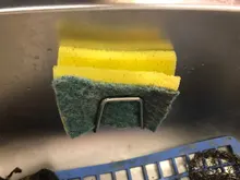Sponges-Holder Organizer Sink-Accessories Drying-Rack Drain Stainless-Steel Kitchen Self-Adhesive