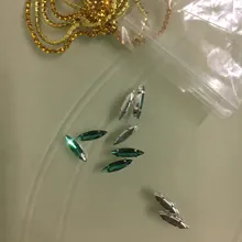 Claw-Button Garment-Accessories Beads Glass-Stone Navette Jewels Crystal Rhinestone Flatback