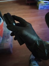 Guantes de nitrilo negro 100 unids/lote comida grado impermeable alergia libre desechable seguridad sintético guantes de nitrilo