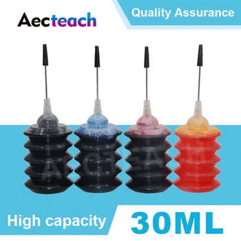 

Aecteach Ink For Printer Ink Refill Kits 30ml Bottle For HP 655 178 364 564 920 670 932 950 711 Cartridges