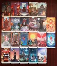 Cartas de Tarot y guía, juego de adivinación del destino, cubierta para fiesta, vacaciones, juegos de mesa