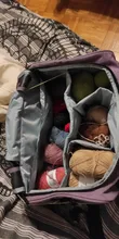 Bolsa de almacenamiento para mujer, bolsa de almacenamiento con soporte para bolsas de almacenamiento para mamá, ganchos de ganchillo, accesorios de costura de hilo, bolsa de tejer