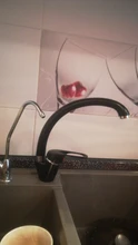 Brass Kitchen Sink Faucet Mixer Hot And Cold Single Handle Rotating Sprinkler Kitchen