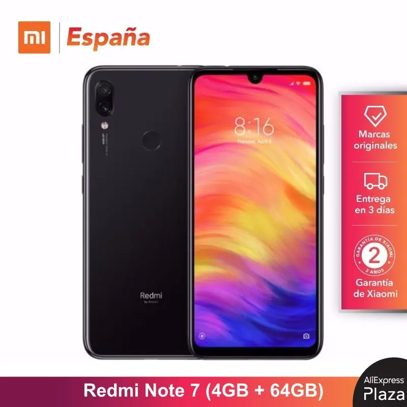  Global Version for Spain] Xiaomi Redmi Note 7 (Memoria interna de 64GB RAM de 4GBCamara dual traser