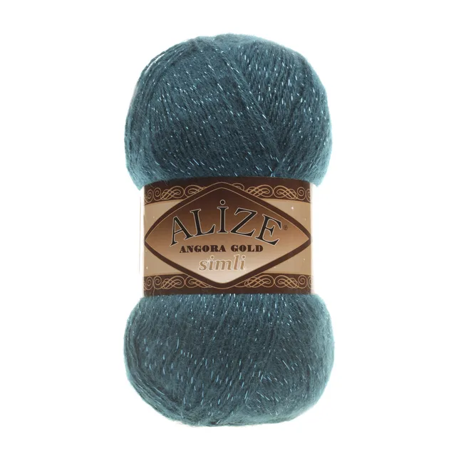 Alize Angora Gold Simli, Silvery, Knitting, Acrylic Yarn, Wool, Sweater Yarn, Crochet Yarn, Winter Yarn,n, Light Yarn, Lace 17