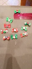 Bows Dog Hair-Bow Grooming Christmas-Dog Elastic-Rubber Cat Pet 10pcs 