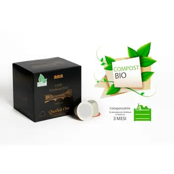 

Compatible capsules NESPRESSO BOX 8 Capsules-Quality Gold Premium-Arabica-Delicate Taste-Biocompostabili