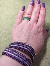 Pulsera de cuero con diamantes de imitación para mujer, brazalete de cristal, varias capas, joyería, novedad de 2016