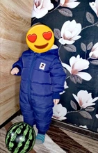 Ins 2021 otoño e invierno Bebé ropa de bebé nuevo bebé niños gruesa mono de algodón de manga larga de las niñas mameluco con capucha 3-12 meses