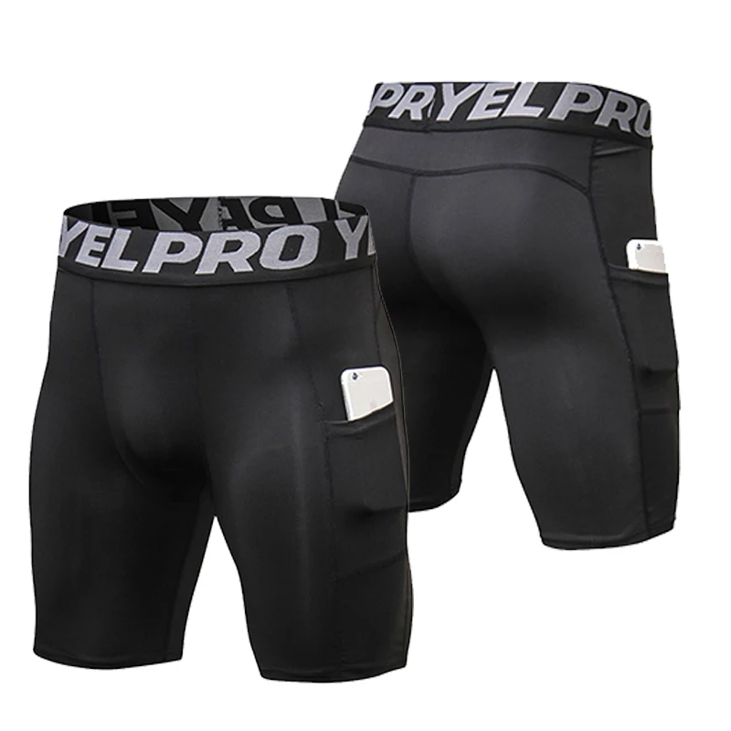 Men's Workout Lightweight  Compression Camouflage Men's Gym Shorts with Phone Security Pockets for Training Yoga Running Bicycle 2