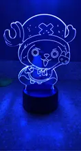 Night-Light Desk-Lamp Bedside-Decor Luffy-Figure Monkey-D Bedroom Color-Changing Anime