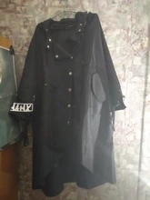 Coat Hoodie Streetwear Black Trench Female Long-Print XITAO Plus-Size Women Spliced Casual