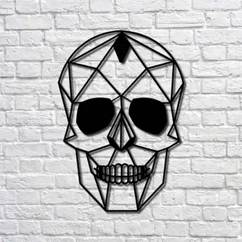 

Металлический декор стен Skull 70x49 cm дизайн интерьера домашнего