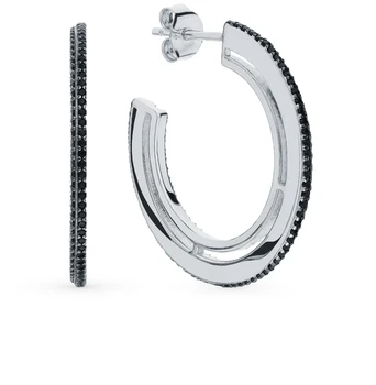 

Silver earrings with cubic zirconia sunlight sample 925
