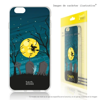 

FunnyTech®Stand case for Huawei Y6 Silicone 2017 L Witch Halloween fund