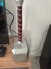 44cm martillo Cosplay 1:1 martillo de tormenta figura armas modelo regalo película jugando seguridad americanas Super Héroes Weapen