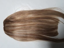 Ali-Beauty-flequillo de cabello humano, extensiones de cabello brasileño con flecos, hechas a máquina, Remy, 3 Clips