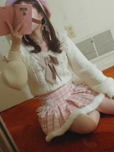 Mini Skirt Short Tutu Lace Pleated Plaid Warm Cosplay Lolita School Korean-Fashion Women