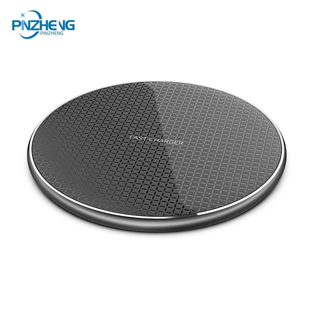 

PINZHENG Metal 10W Fast Wireless Charger For iPhone X/XS Max XR 8 Plus Wireless Charging Pad For Samsung S8 S9 S10+ Note 9 8 7