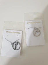 Jisensp-Collar con colgante de ondas bohemias para mujer, joyería de acero inoxidable, amuletos de surfista para playa, bisutería femenina