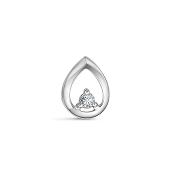 

585 sterling gold pendant with stones: Diamond