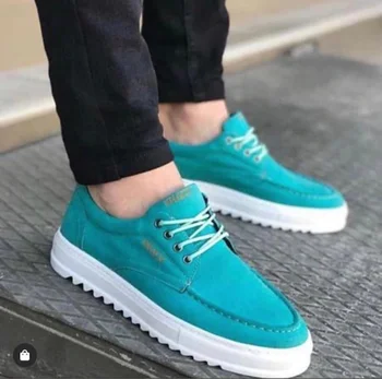 

BA0009 Laced Skidproof Bottom Mint Green Sports Men 'S Shoes 425662300