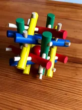 Pet Toy Colorful Wood Safety Knot Nibbler Chew Bite For Rabbit Animal Kid Adults Drop