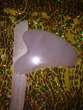 Gua sha-Tabla de piedra de Jade Natural, masajeador de cuarzo rosa, placa Guasha, rascador facial, herramientas para cara, cuello y espalda