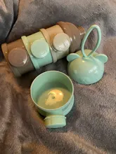 Food-Storage-Box Container Snacks Milk-Powder Essential Cereal Toddle Bear-Style Baby