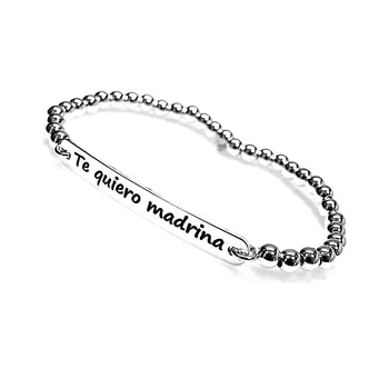 

Bracelet 925 Sterling silver m bead elastic sheet [AB1492]