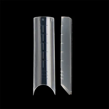 

Half cover Dual system Nail Forms 120pcs UV Gel Acrylic Nail Mold Artificial Fingernail Tips with Scale